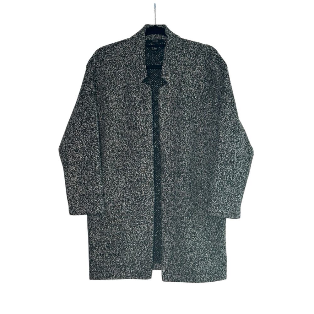 Forever 21 heathered gray open front cardigan coat size Small